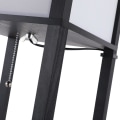 Miniatyrbillede 5 af 6: Rootz gulvlampe - sort - konstrueret træ, stof - 10,23 cm x 10,23 cm x 62,99 cm