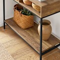 Miniatyrbillede 6 af 6: Rootz Modern Console Bord - Sofabord - Hall Bord - MDF og metalkonstruktion - Rummelig opbevaring - Alsidig brug - 100cm x 80cm x 40cm