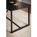 Miniatyrbillede 6 af 6: Rootz Moderne spisebord - Lille spisebord - rektangulært bord - sort look - sæder 6 - 120 cm x 60 cm x 76 cm