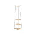 Miniatyrbillede 1 af 9: Rootz Knagerække - Eg Hvid - Spånplade stål - Entryway Organizer - Pladsbesparende - Nem montering - 43cm x 43cm x 180cm