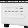 Miniatyrbild 7 av 7: Rootz Miniugn - Kompakt köksapparat - Multifunktionell spis - Effektiv matlagningsteknik - Användarvänlig design - Elegant vit metall med dubbel glasd