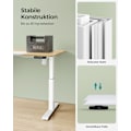 Miniatyrbillede 8 af 8: Rootz Elektrisk stående skrivebord - Justerbart skrivebord - Sit Stand Skrivebord - Spånplade stålramme - 60 cm x 140 cm x (72-120) cm - Pastel Gul-Ba