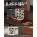 Miniatyrbillede 4 af 6: Rootz Watch Box Organizer - Smykkeopbevaringsetui - Display Stand - MDF Velvet Acryl - Elegant design - Rummelige rum - Beskyttende låg - 15 cm x 29,5
