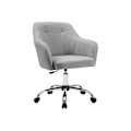Miniatyrbillede 1 af 7: Rootz Højdejusterbar kontorstol - Skrivebordsstol - Ergonomisk stol - Åndbar overflade - Moderne design - PU-hjul - Lysegrå - Stålramme - 65cm x 69cm