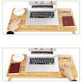 Miniatyrbillede 6 af 9: Rootz Laptop Bord Bambus - Rootz - Højdejusterbar Og Sammenfoldelig - Laptop Stand