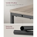 Miniatyrbillede 5 af 8: Rootz sengebord med stikkontakt - Natbord - Endebord - Spånplade og stål - Greige-farvet blæk Sort - 18 cm x 45 cm x 58 cm - 4,4 kg - 100 kg Belastnin