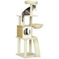 Miniatyrbild 1 av 10: Rootz PawHut Cat Tree Skrapstolpe - Cat Cave - Cat Tower på flera nivåer - Ultimate Comfort - Sisal Rep - 48,5 cm x 48,5 cm x 141,5 cm