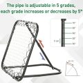 Miniatyrbild 10 av 11: Rootz Rebounder Net - Fotboll Rebounder Net - Vikbart Kickback Goal - Rebound Wall Net - Justerbart - Svart - 78 x 84 x 65-78 cm