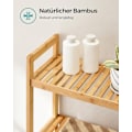 Pikkukuva 8 / 8: Rootz Bamboo WC-hylly - Kylpyhuoneen järjestäjä - Säilytysteline - Ympäristöystävällinen - Tilaa säästävä - Helppo koota - Luonnolliset värit - 26 cm