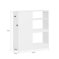Pikkukuva 4 / 9: Rootz Niche -kärry - Keittiön hylly - Kylpyhuoneen säilytyskärry - MDF-rakenne - Säädettävä hylly - Siirrettävä pyörillä - 20cm x 70cm x 65cm