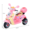 Miniatyrbild 3 av 8: Rootz elektrisk barnmotor - Rosa, Gul - Pp, Metall - 42,52 cm x 20,08 cm x 29,53 cm