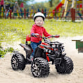 Miniatyrbillede 2 af 3: Rootz Elbiler - 3-8 Km/hn- Driftstid - Led-forlygte - Musikafspiller Usb - Børn 3 til 5 år - Plast - Rød - 100L x 65W x 73H cm