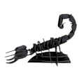 Miniatyrbild 2 av 6: Fridolin - 3D-modell i papper Skorpion Svart