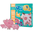 Pikkukuva 2 / 4: Puzzle Eläimet maatilalta MIDEER - 6 palaa - Lapset 2 vuotta ja yli Flerfärgad