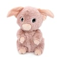 Pikkukuva 5 / 6: Peluche - Les Déglingos - Barbekiou - Äiti sika ja vauva - 25 cm - Vaaleanpunainen Rosa