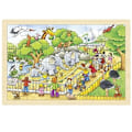 Miniatyrbild 1 av 2: Goki - Wooden Puzzle Day at the zoo ( GK-57808 )