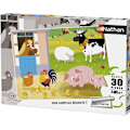 Pikkukuva 1 / 3: Puzzle Ferme 30 palasta - NATHAN - Sekä pojille että tytöille - Vihreä - Koulutuspeli 10 vuotta