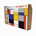 Pikkukuva 1 / 4: Puzzle Michèle Wilson - Kokoelma 123 Mondrianilta - WILSON PELEIT Flerfärgad