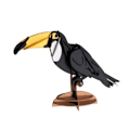 Miniatyrbild 2 av 3: Fridolin - 3D-modell i papper Tukan Svart