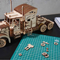 Miniatyrbild 3 av 4: Träbil att bygga UGEARS VM-03 - Miniatyrmodell - Ekologisk - Brun - 541 stycken Beige