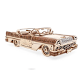 Miniatyrbild 1 av 4: Träbilmodell - UGEARS - Cabriolet VM-05 - 3D-pussel - 739 bitar Brunt och beige