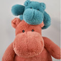 Pikkukuva 3 / 4: Hippopotamuksen pehmolelu - HISTOIRE D'OURS - 40CM - Vaaleanpunainen - Sekä tytöille että pojille - Vauva Rosa