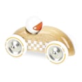 Pikkukuva 1 / 2: Vilac - Ralliauto Checkers GM luonnonpuusta Beige