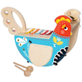 Pikkukuva 1 / 4: Manhattan Toy Musiikkikananmuna Puinen Instrumentti Vauvoille, jossa on Xylofoni, Rummutikut, Symbaalit ja Marakassi