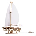Pikkukuva 1 / 6: Ocean Beauty Yacht - Ugears - Puinen 3D-pohjainen palapeli Beige