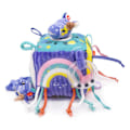 Pikkukuva 3 / 6: Toimintakuutio - Les Déglingos - Kiprokos -sebralle - Violetti - 14x14x14 cm - Vauva Lila