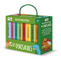 Pikkukuva 2 / 2: Ma Petite Bibliothèque - Sassi Junior - Dinosaurukset - 8 pientä kuvakirjaa - Pääväri: Musta Flerfärgad