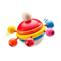 Pikkukuva 1 / 2: Toupie - Selecta - Rotondo junior - 7,5 cm - Puu - Punainen/ Keltainen