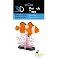 Miniatyrbild 2 av 2: Fridolin - 3D-modell i papper Clownfisk Orange