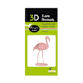 Miniatyrbild 2 av 2: Fridolin - 3D-modell i papper Flamingo Rosa