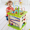Miniatyrbild 3 av 6: Country Critters Hape Activity Cube - Utvecklingsleksak i trä för spädbarn från 12 månader och uppåt Flerfärgad