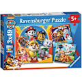 Miniatyrbild 1 av 4: Set med Paw Patrol barnpussel - Ravensburger - 3x49 bitar - Redo att rädda Flerfärgad