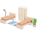 Pikkukuva 2 / 5: Nukkekodin huonekalut - Small foot company - Makuuhuone - 2 sänkyä - Kaappi - Mukana lisävarusteet Beige