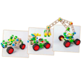 Pikkukuva 3 / 3: Alexander Toys - Rakennuspalikat Junior 3x1 - Maastoauto Beige