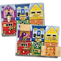 Pikkukuva 1 / 2: MELISSA & DOUG -lukkotaulu Flerfärgad