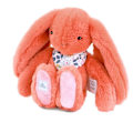 Miniatyrbild 2 av 6: Doudou och Compagnie - Plyschkanin Fleurette terracotta 25 cm Orange