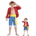 Pikkukuva 3 / 3: Luffy One Piece -puku poika 7-8 vuotta (128 cm) Flerfärgad 9-10 år gammal