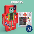 Pikkukuva 6 / 6: Mideer - 3D-animaatiopeli magneett robot - TROUSSELIER Röd