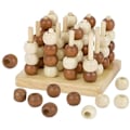 Pikkukuva 2 / 2: Strategiapeli - GOKI - TicTacToe 3D puusta - Lapsille - Sekä pojille että tytöille - Ruskea