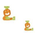 Sevi - Bokstaven L - Lejon - SEVI orange och grönt
