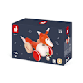 Miniatyrbild 3 av 5: Zigolos Fox Walking Toy - JANOD - Trä - Från 12 månader Flerfärgad