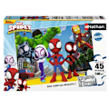 Pikkukuva 2 / 6: Puzzle Spidey ja hänen ystävänsä 45 palasta - Sarjakuvat ja animaatiot - NATHAN - Alkaen 5-vuotiaista Flerfärgad