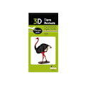 Miniatyrbild 2 av 2: Fridolin - 3D-modell i papper Struts Svart