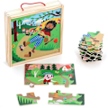 Miniatyrbild 1 av 5: Pussel 4 x 9 bitar Petit Poucet Ingela P. Arrhenius Grön