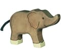 Träfigur - HOLZTIGER - Djungeldjur - Liten elefant - Blandad - 24 månader - 2 år - Grå Grå