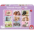 Djurpussel SCHMIDT SPIELE Mina djurvänner - 100 bitar Lila